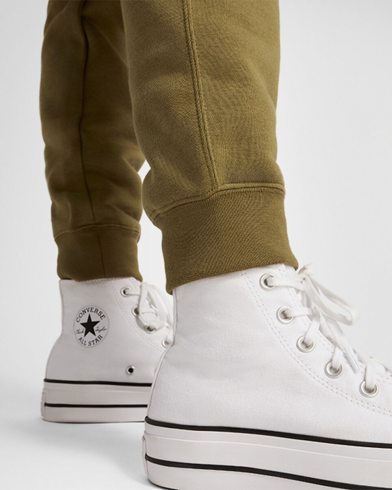 Converse Converse Go-To Embroidered Star Chevron Standard-Fit Fleece Sweatpant Cosmic Turtle | 601FCUTKR