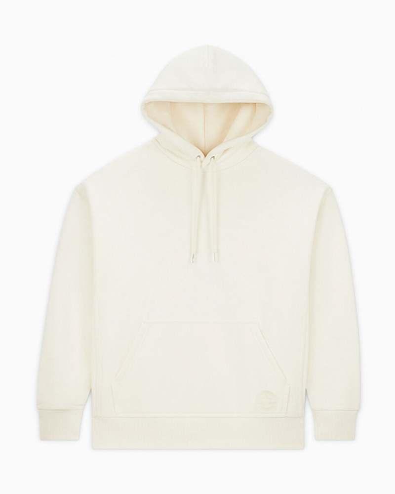 Converse Converse Gold Standard Loose-Fit Pullover Hoodie Egret | 641VEBDYJ