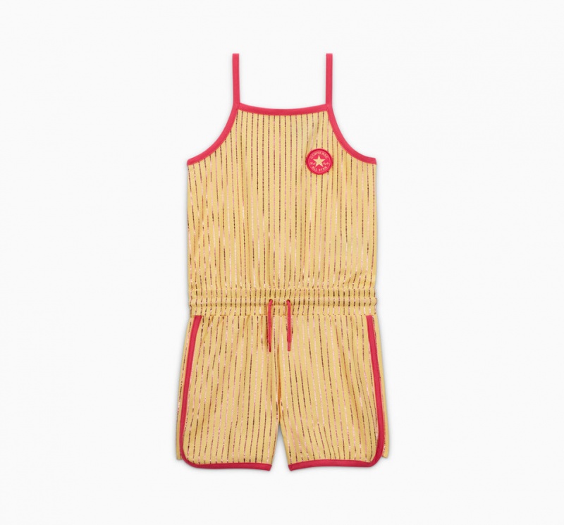 Converse Converse Shine Printed Romper Sunny Oasis | 964SQHPRE