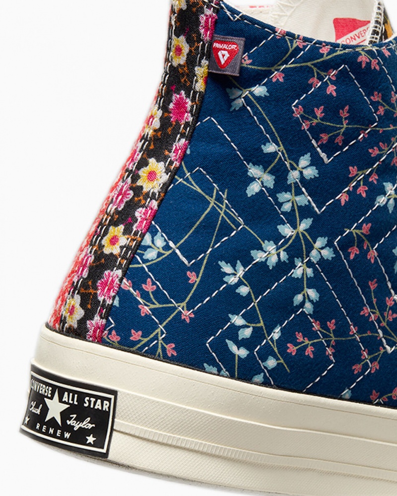 Converse Converse Upcycled Floral Chuck 70 Fekete Piros Kék | 459AKGNVZ