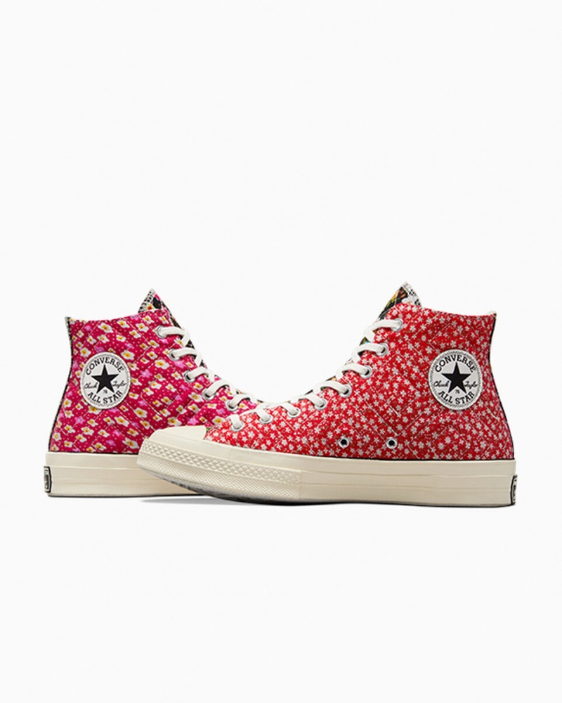 Converse Converse Upcycled Floral Chuck 70 Fekete Piros Kék | 459AKGNVZ