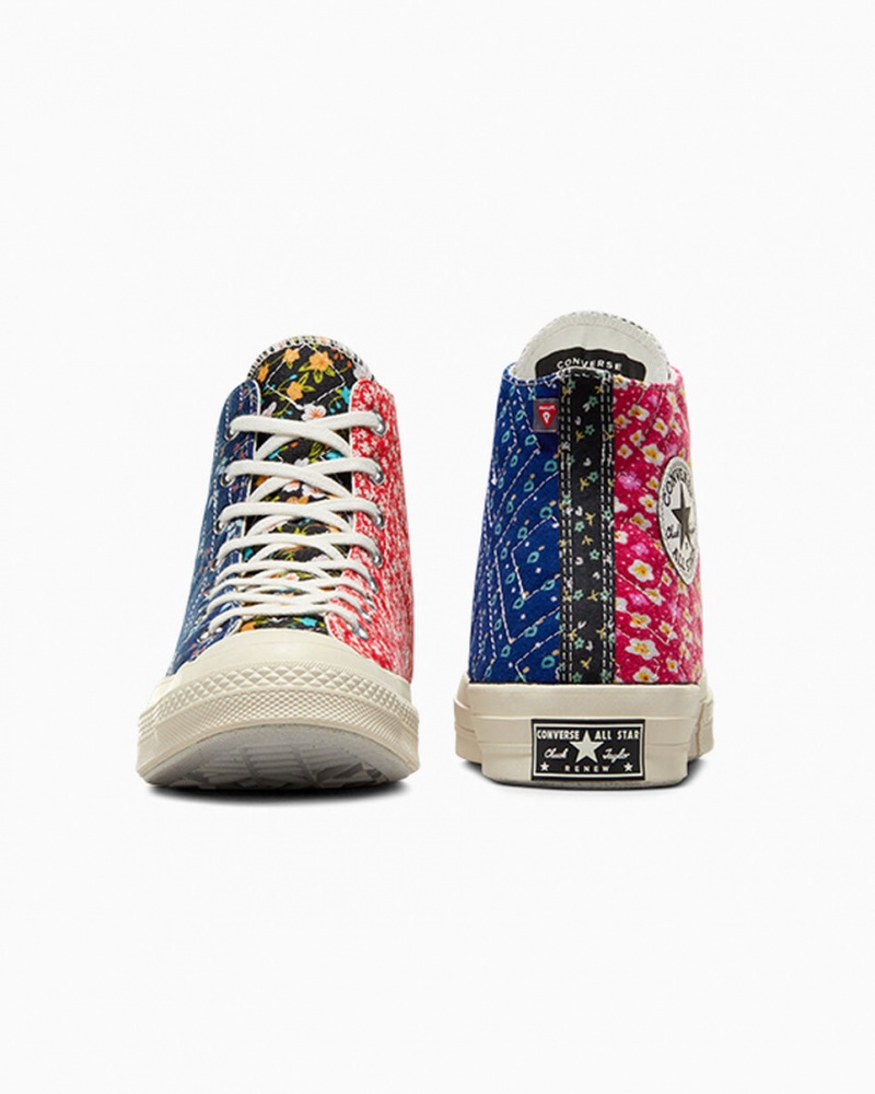 Converse Converse Upcycled Floral Chuck 70 Fekete Piros Kék | 459AKGNVZ