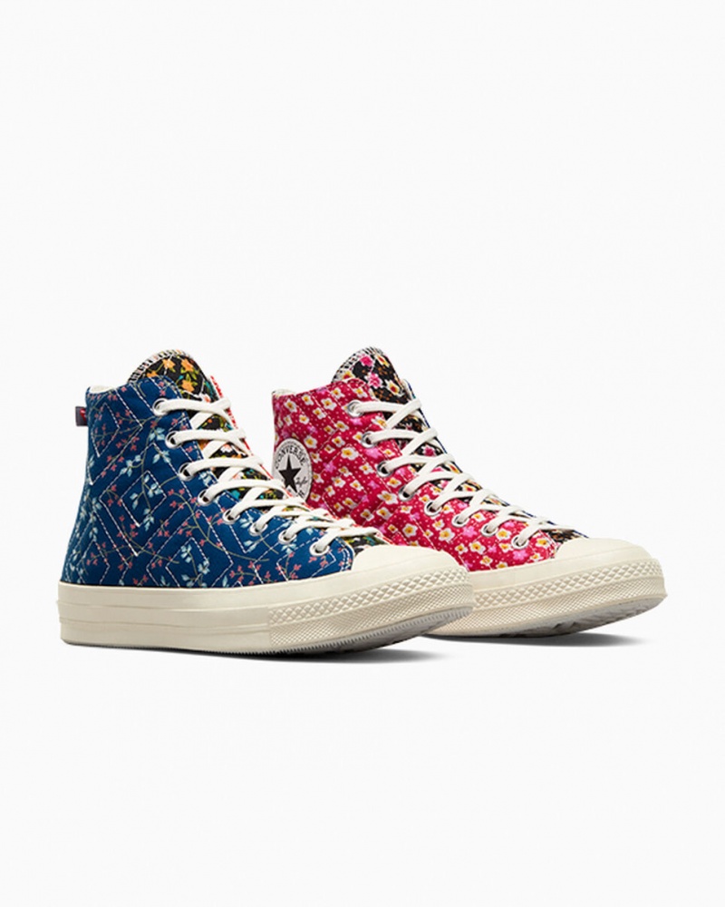 Converse Converse Upcycled Floral Chuck 70 Fekete Piros Kék | 751GJIWYF