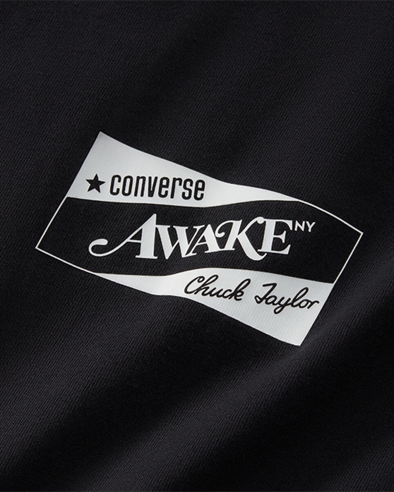 Converse Converse x Awake NY Jersey T-Shirt Fekete | 605WAUFHP