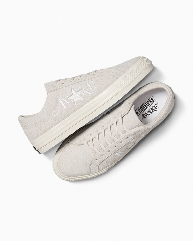 Converse Converse x Awake NY One Star Pro Fehér Fekete Fehér | 974EJSZCX