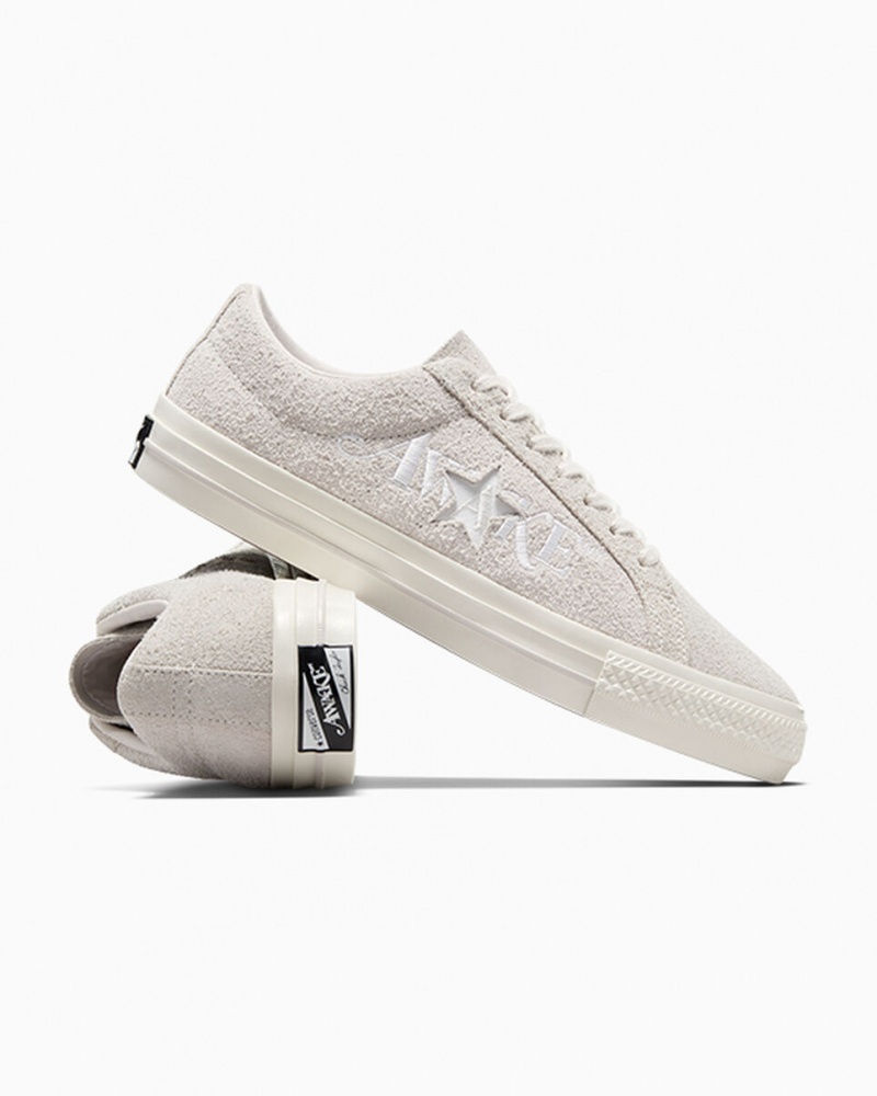 Converse Converse x Awake NY One Star Pro Fehér Fekete Fehér | 974EJSZCX