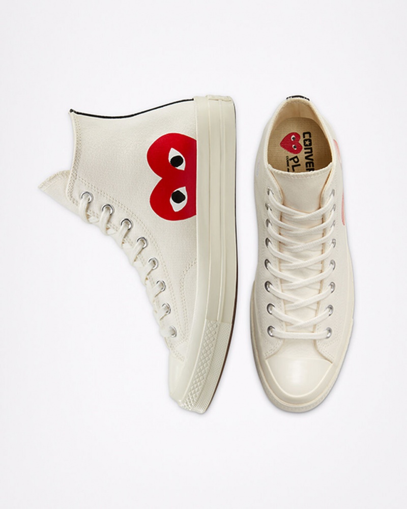 Converse Converse x Comme des Garçons PLAY Chuck 70 Fehér Piros | 382QLPOZM