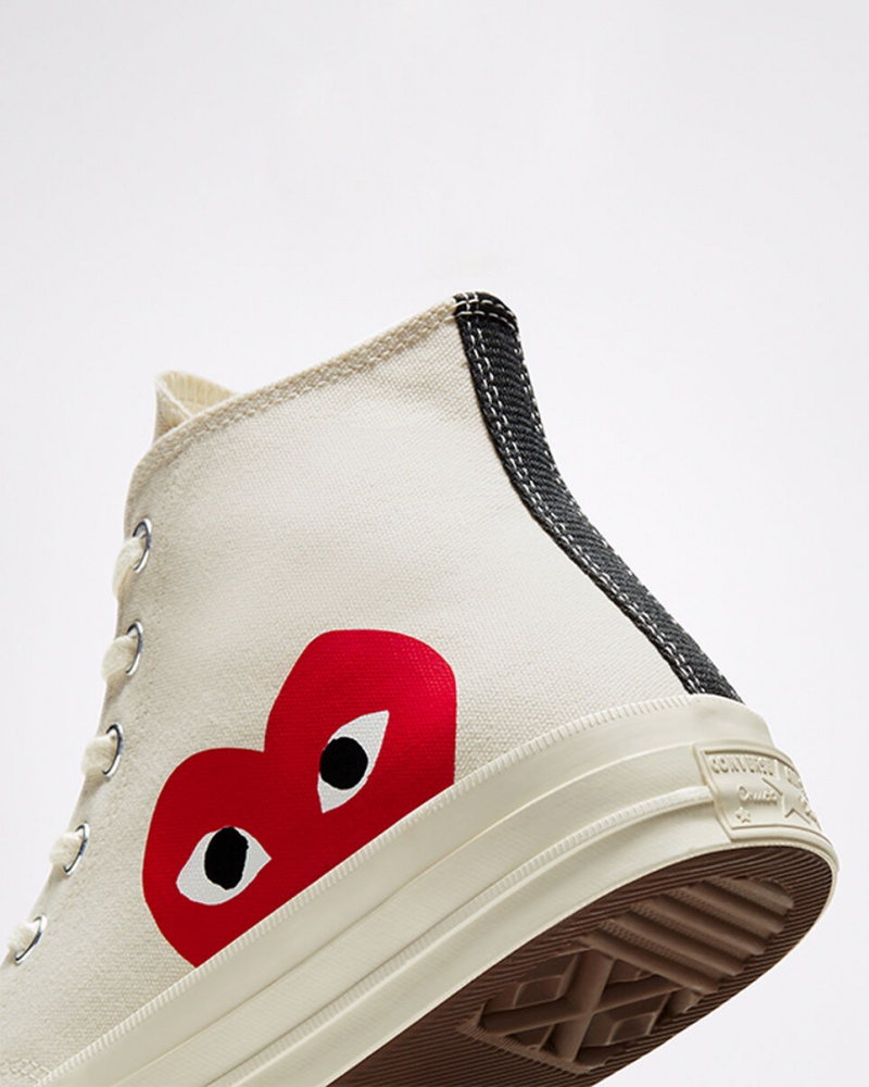 Converse Converse x Comme des Garçons PLAY Chuck 70 Fehér Piros | 382QLPOZM