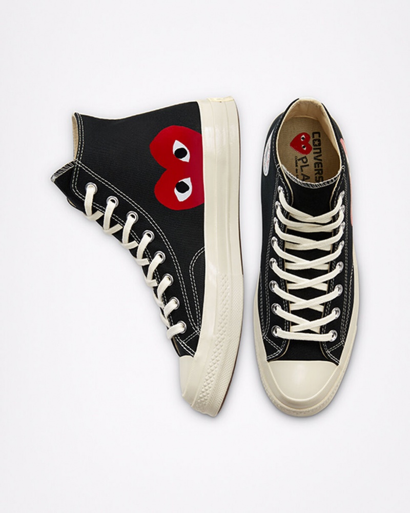 Converse Converse x Comme des Garçons PLAY Chuck 70 Fekete Fehér Piros | 543IJFTBU