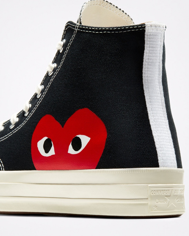 Converse Converse x Comme des Garçons PLAY Chuck 70 Fekete Fehér Piros | 543IJFTBU