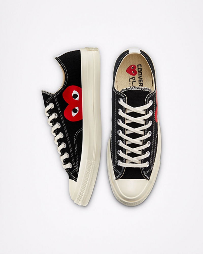 Converse Converse x Comme des Garçons PLAY Chuck 70 Fekete Fehér Piros | 620ILKHGC