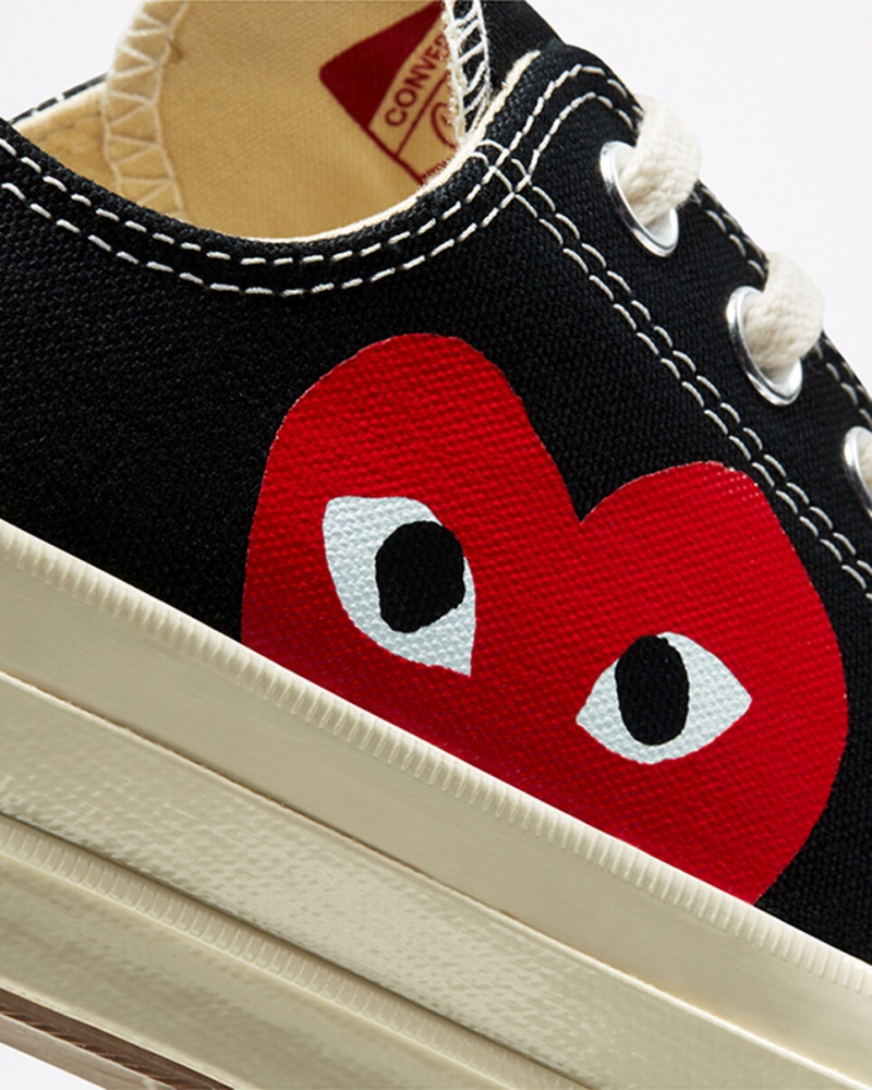 Converse Converse x Comme des Garçons PLAY Chuck 70 Fekete Fehér Piros | 620ILKHGC