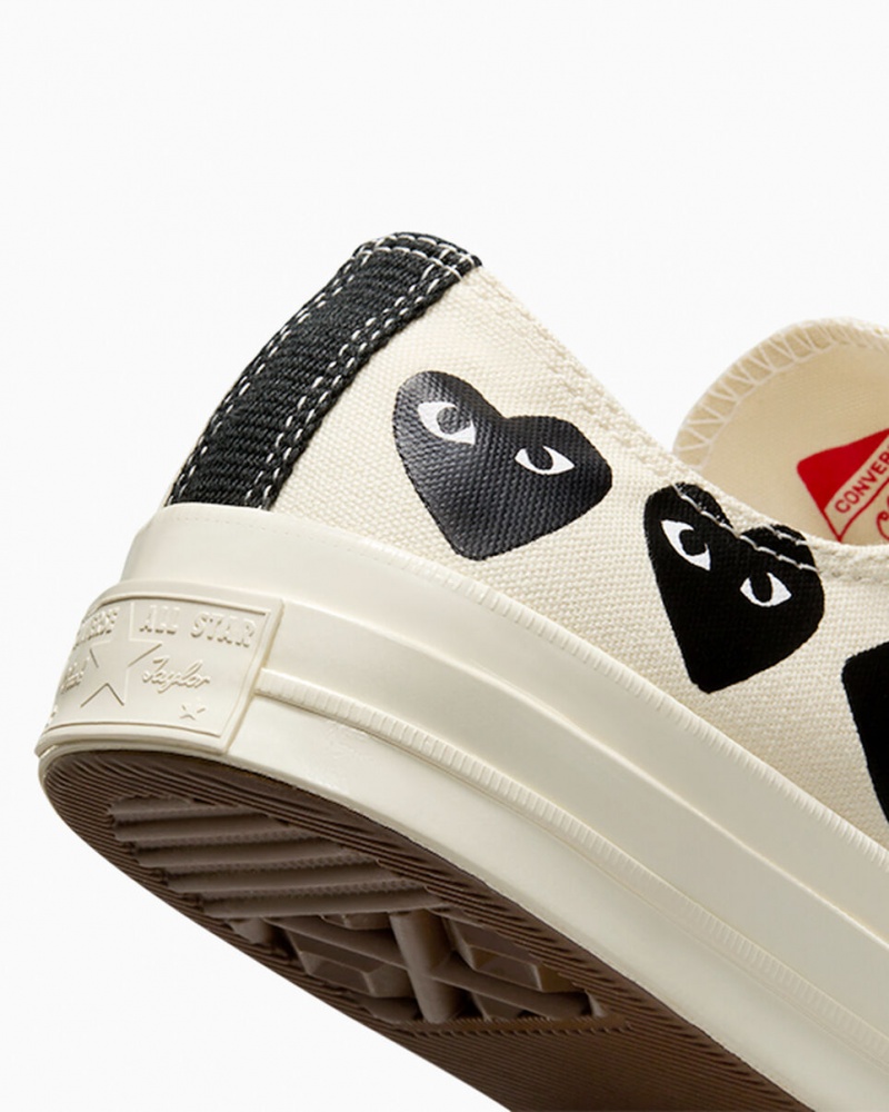 Converse Converse x Comme des Garçons PLAY Chuck 70 Multi Heart Fekete | 048FCRXTQ