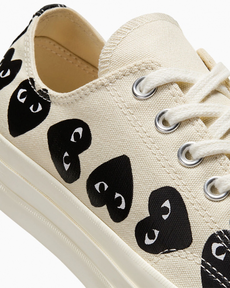 Converse Converse x Comme des Garçons PLAY Chuck 70 Multi Heart Fekete | 048FCRXTQ