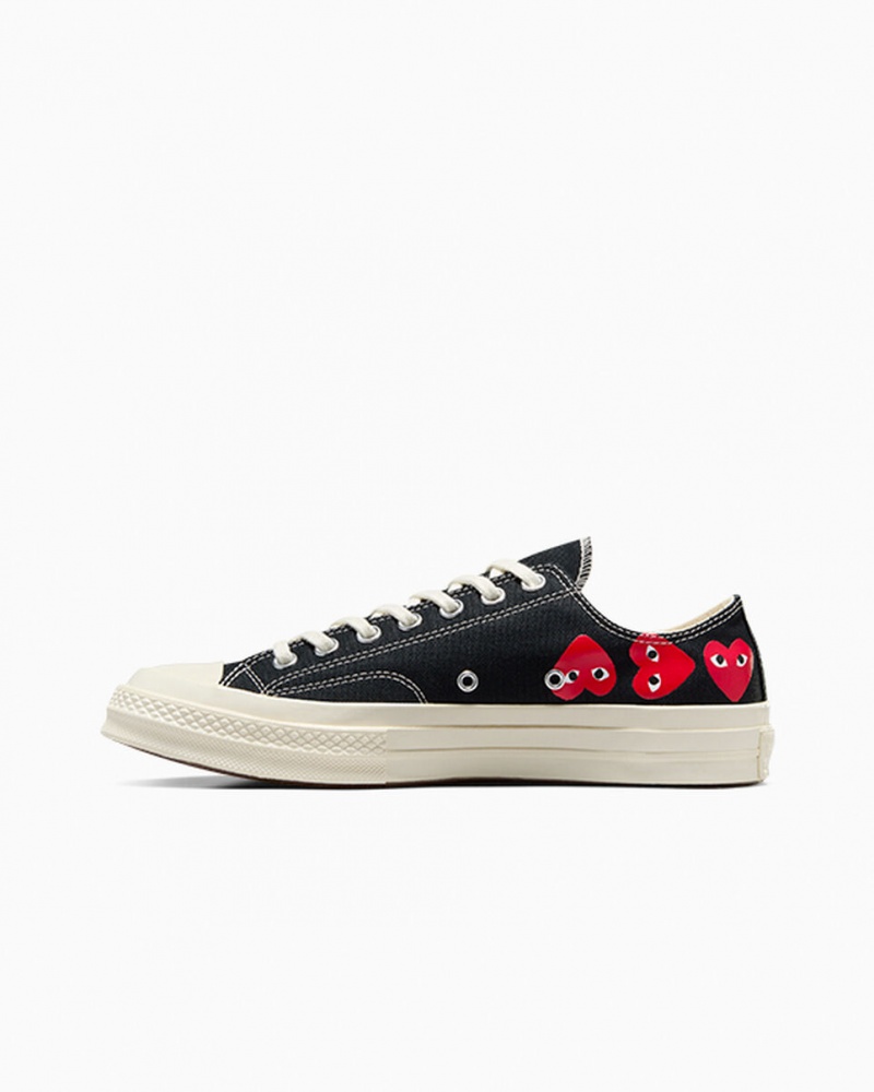 Converse Converse x Comme des Garçons PLAY Chuck 70 Multi Heart Fekete Piros | 602GSAWMI