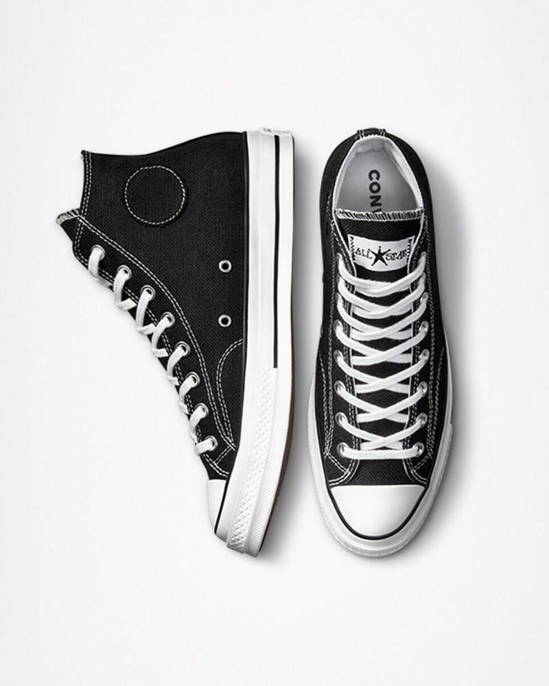 Converse Converse x Stüssy Chuck 70 Fekete Fehér Fekete | 915UBSGAY