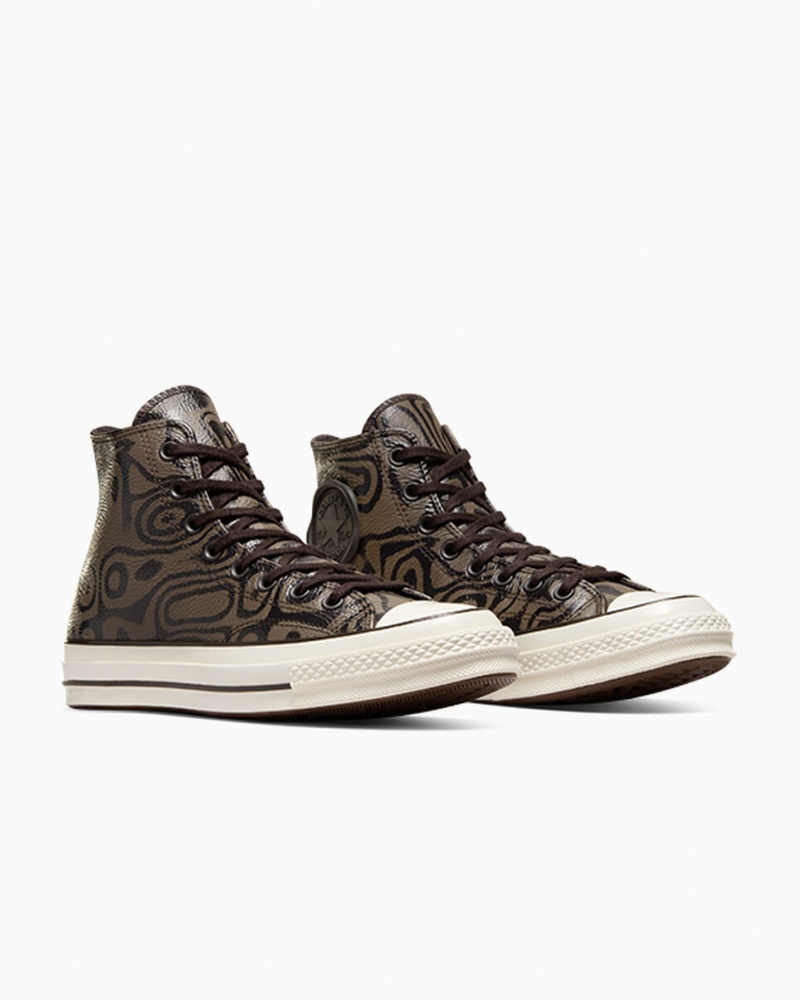 Converse Converse x Wonka Chuck 70 Chocolate Swirl Barna | 260ZVLXRW