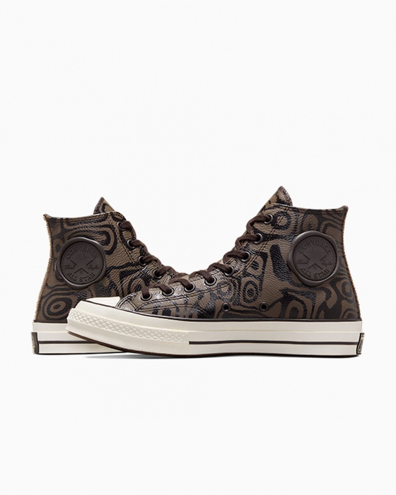 Converse Converse x Wonka Chuck 70 Chocolate Swirl Barna | 260ZVLXRW