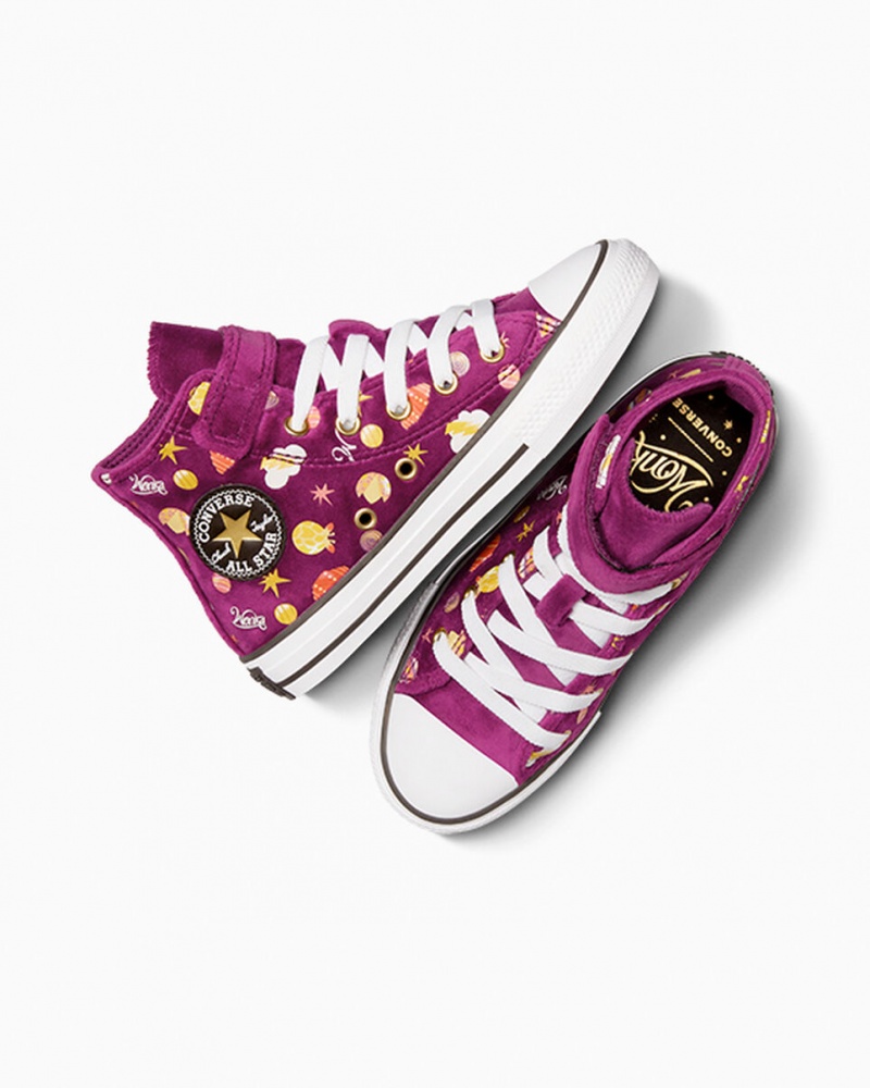 Converse Converse x Wonka Chuck Taylor All Star Easy On Lila Arany Fehér | 741LBPKJS