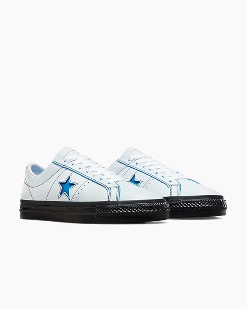 Converse Eddie Cernicky One Star Pro Fehér Fekete Kék | 591KVTPAO