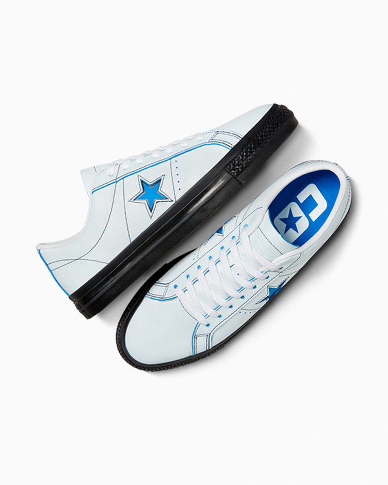 Converse Eddie Cernicky One Star Pro Fehér Fekete Kék | 591KVTPAO