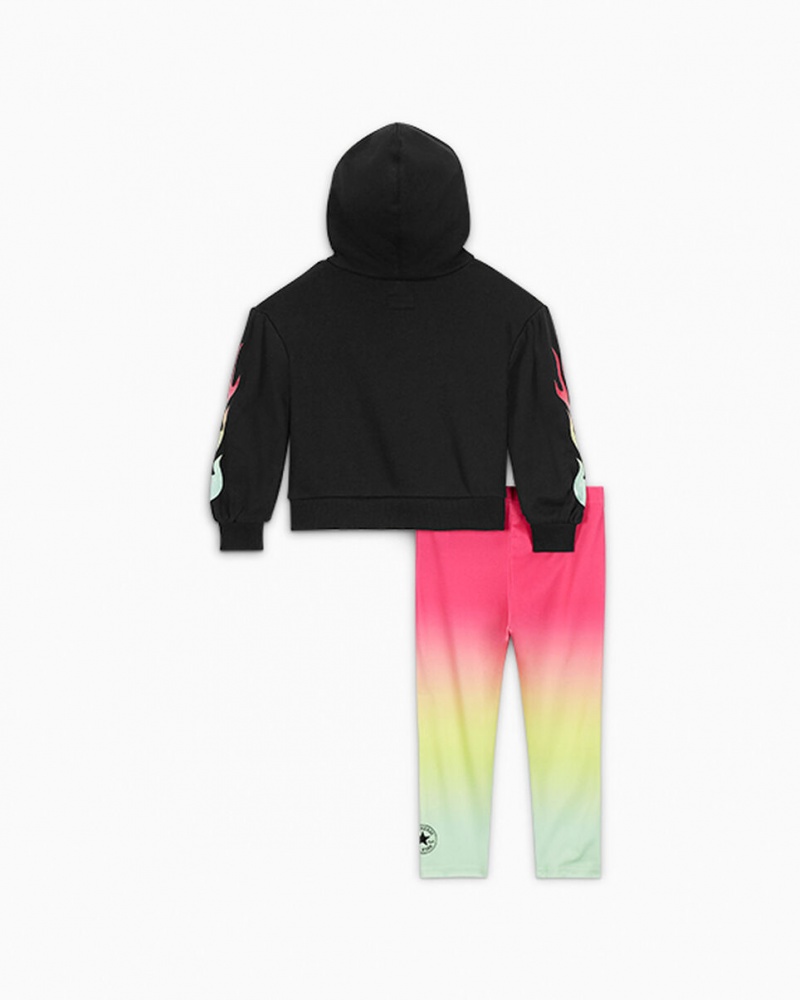 Converse Gradient Hoodie & Leggings Set Rózsaszín | 512HXIDWZ