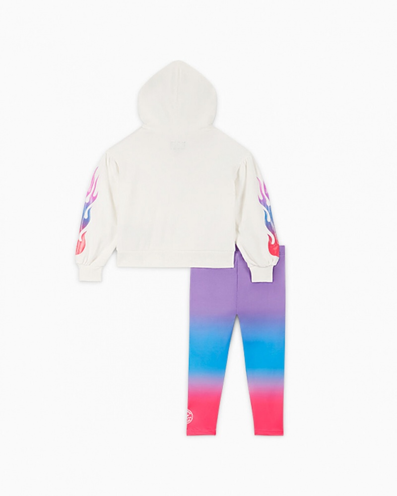 Converse Gradient Hoodie & Leggings Set Bright Violet | 934TOEUVX