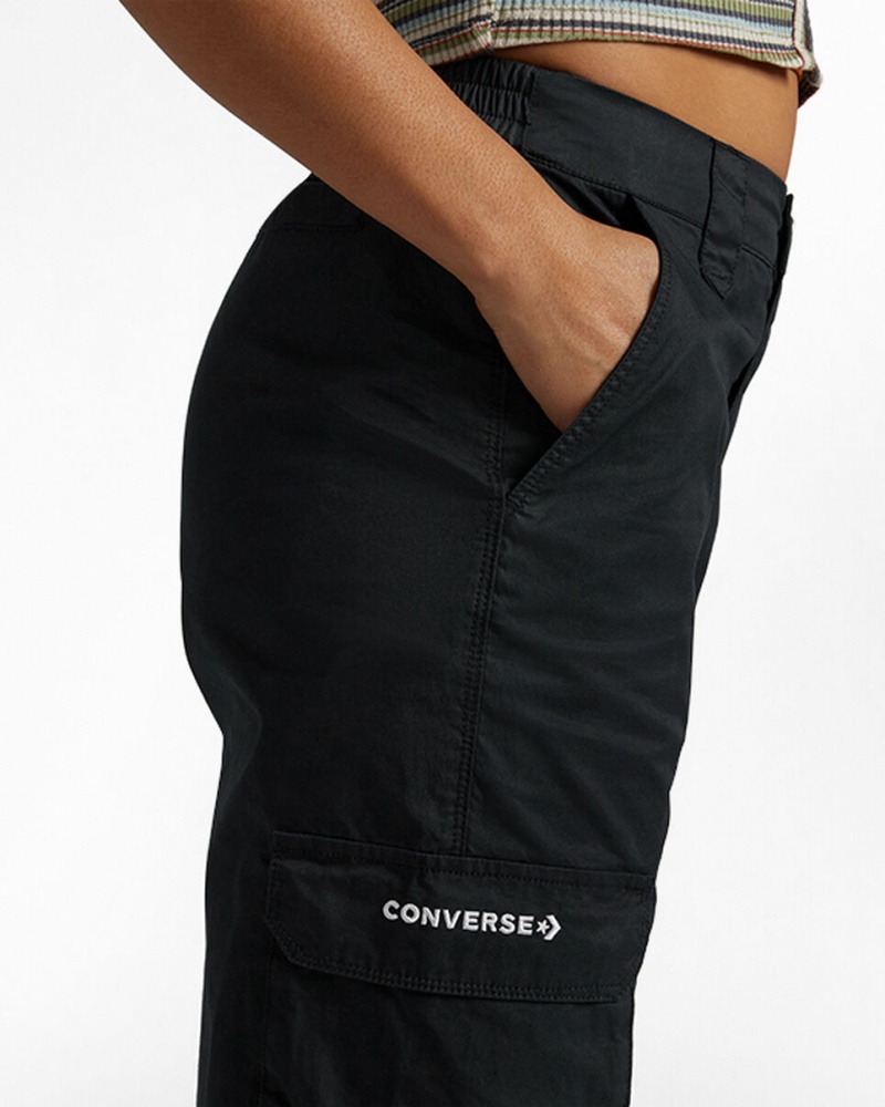 Converse Relaxed Cargo Pant Fekete | 712RBUAOG