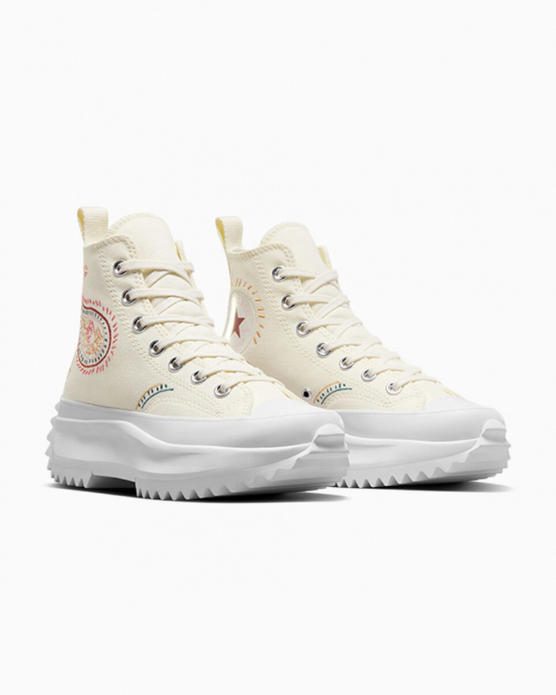 Converse Run Star Hike Platform Crafted Piros Fehér | 290JUMWST