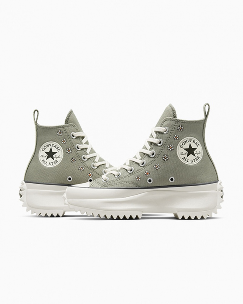 Converse Run Star Hike Platform Embroidery Világos | 529PEHOMV