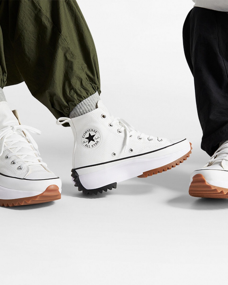 Converse Run Star Hike Platform Fehér Fekete | 412XAGPER