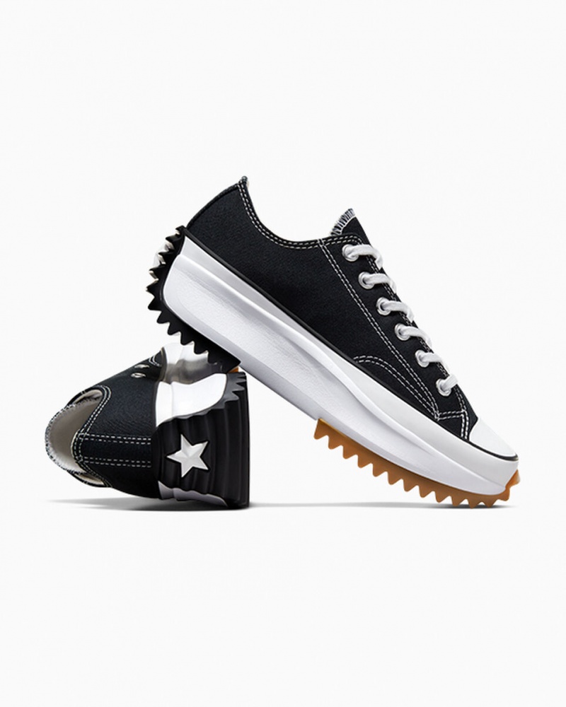 Converse Run Star Hike Platform Fekete Fehér | 042ALYSTE