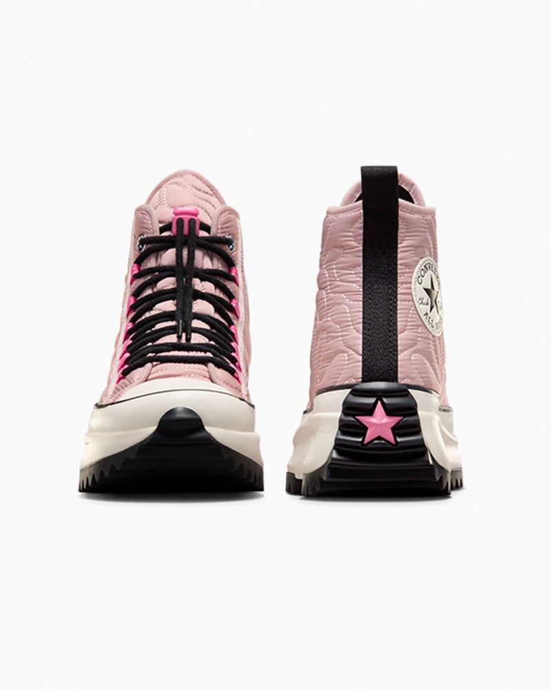 Converse Run Star Hike Platform Steppelt Rózsaszín Fekete | 671ONRLUV