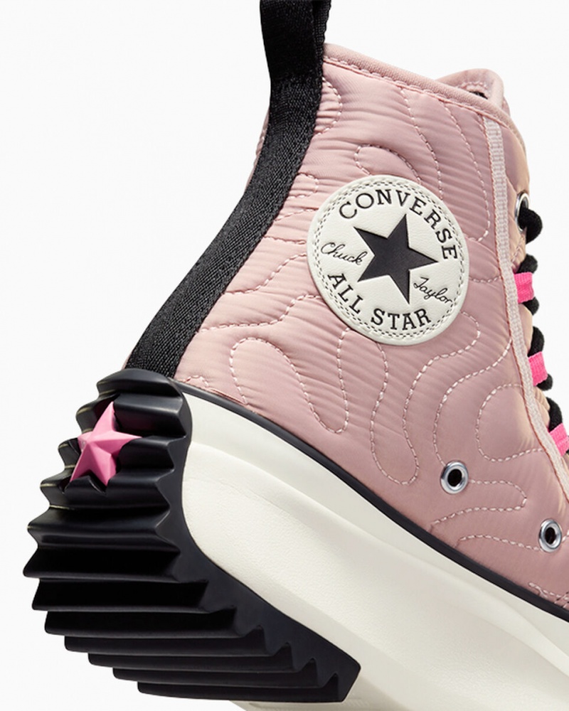 Converse Run Star Hike Platform Steppelt Rózsaszín Fekete | 671ONRLUV