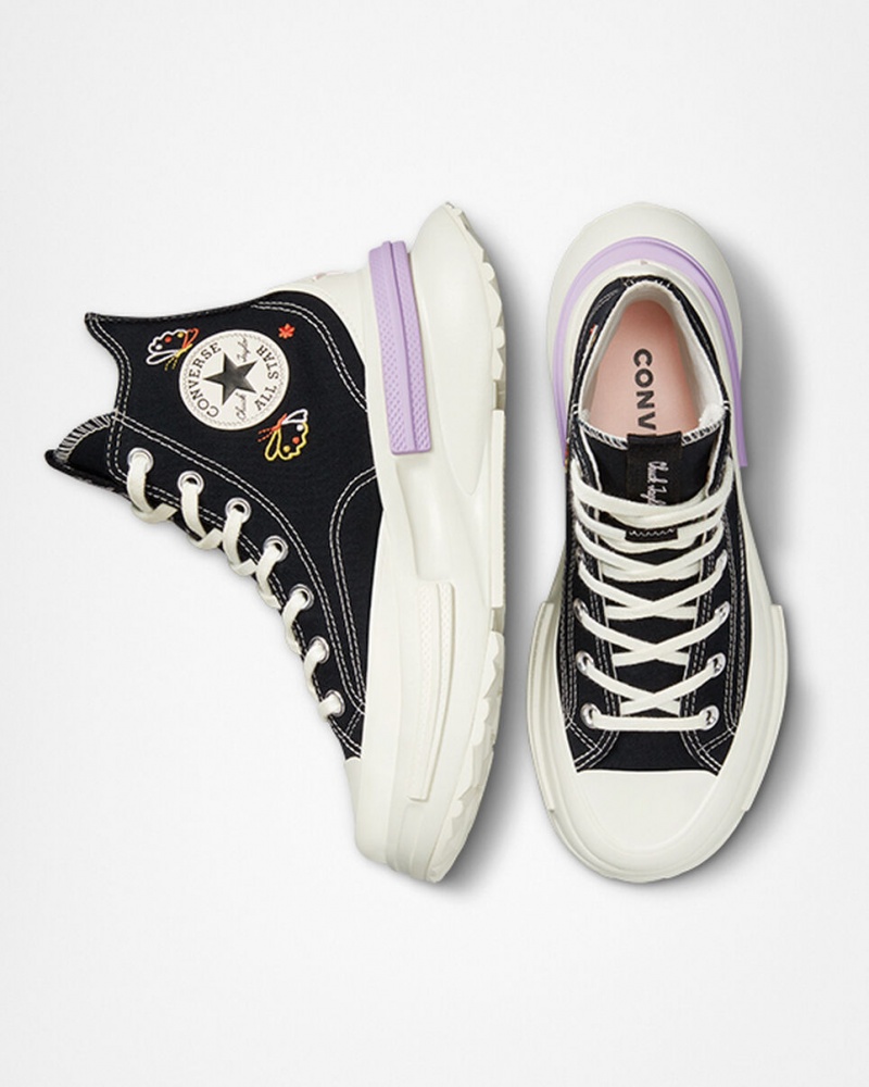 Converse Run Star Legacy CX Platform Butterfly Wings Fekete | 708BVJUEL