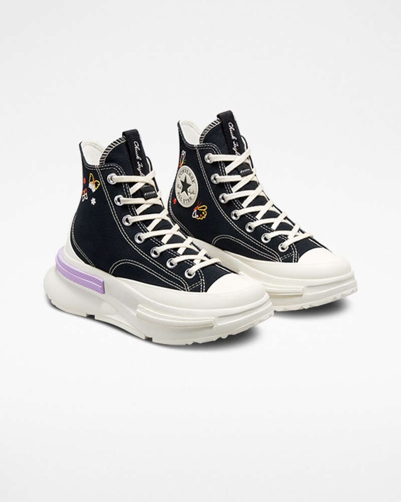 Converse Run Star Legacy CX Platform Butterfly Wings Fekete | 708BVJUEL