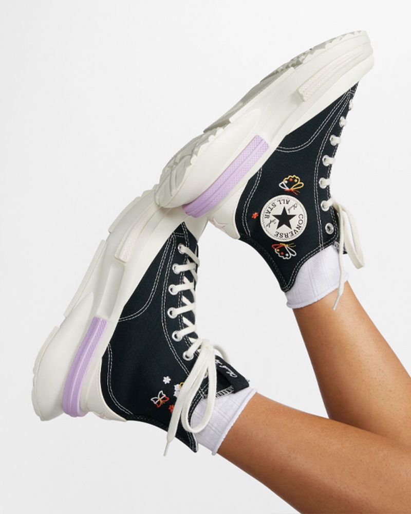 Converse Run Star Legacy CX Platform Butterfly Wings Fekete | 708BVJUEL