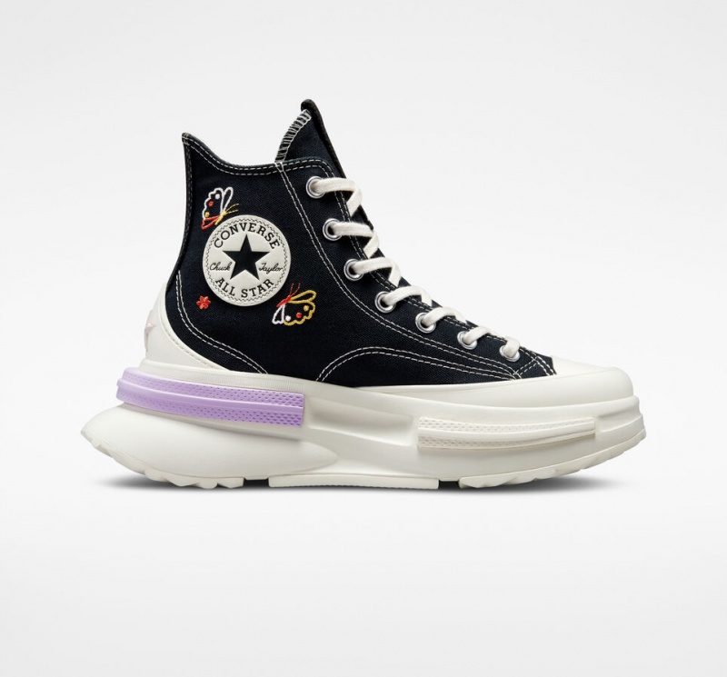 Converse Run Star Legacy CX Platform Butterfly Wings Fekete | 708BVJUEL