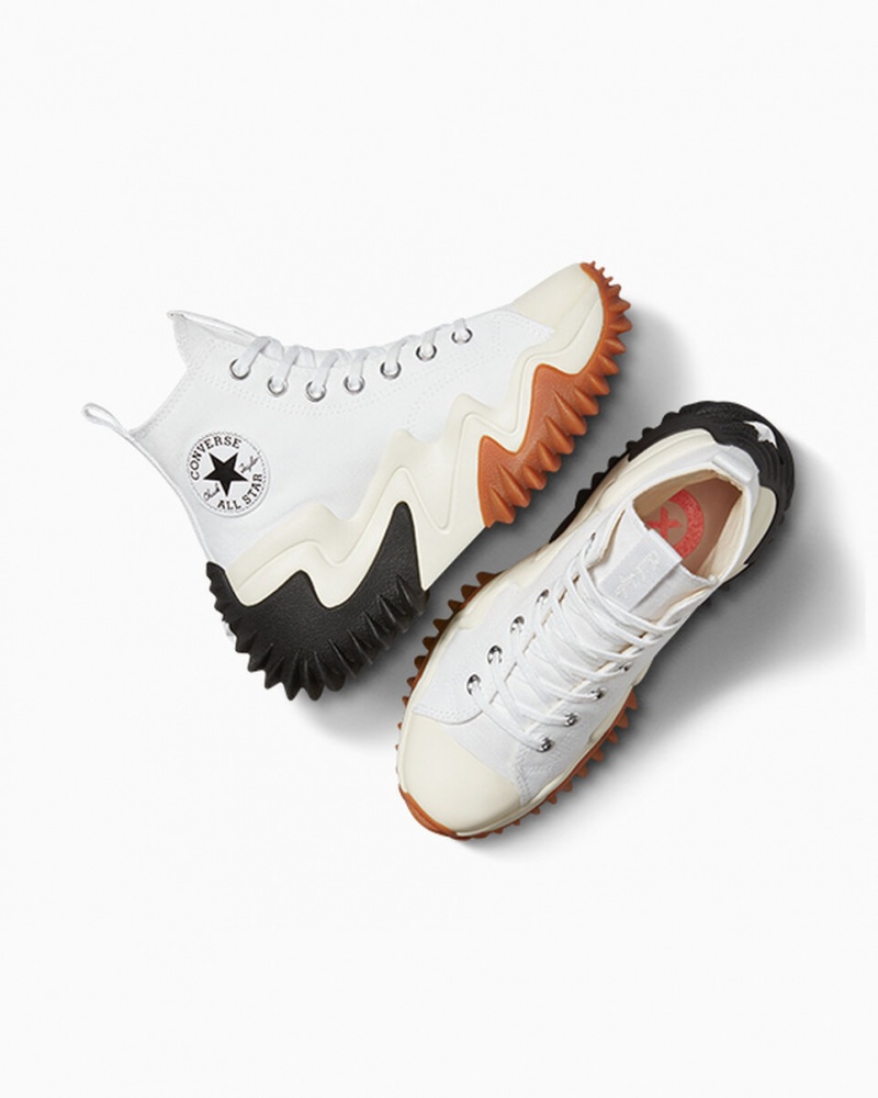 Converse Run Star Motion CX Platform Fehér Fekete | 267FXJRGU