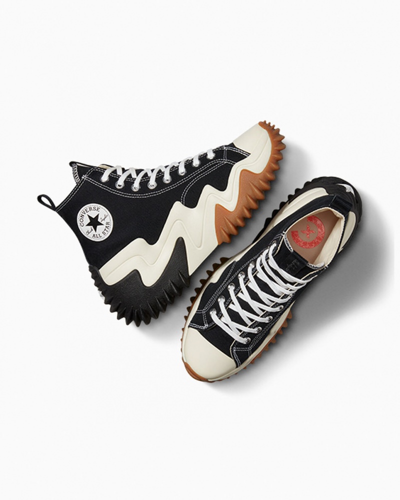 Converse Run Star Motion CX Platform Fekete Fehér | 487XMNKHF